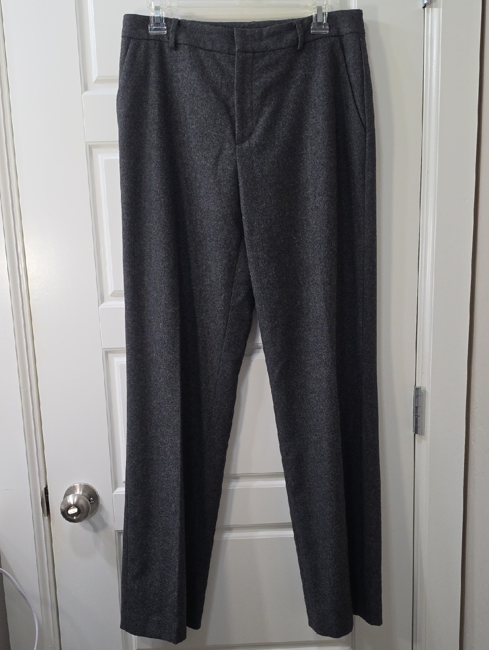 LAUREN Ralph Lauren Classic Women's Gray Wool Pants - Size 10